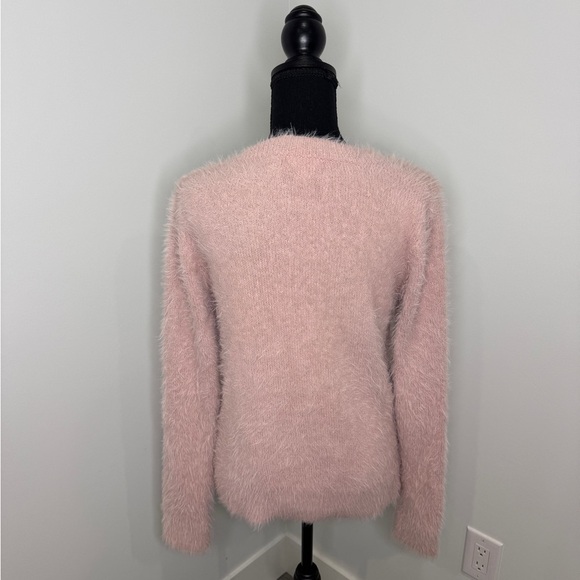 A new day Fuzzy Pale Pink Women’s Sweater (S) - Picture 4 of 6